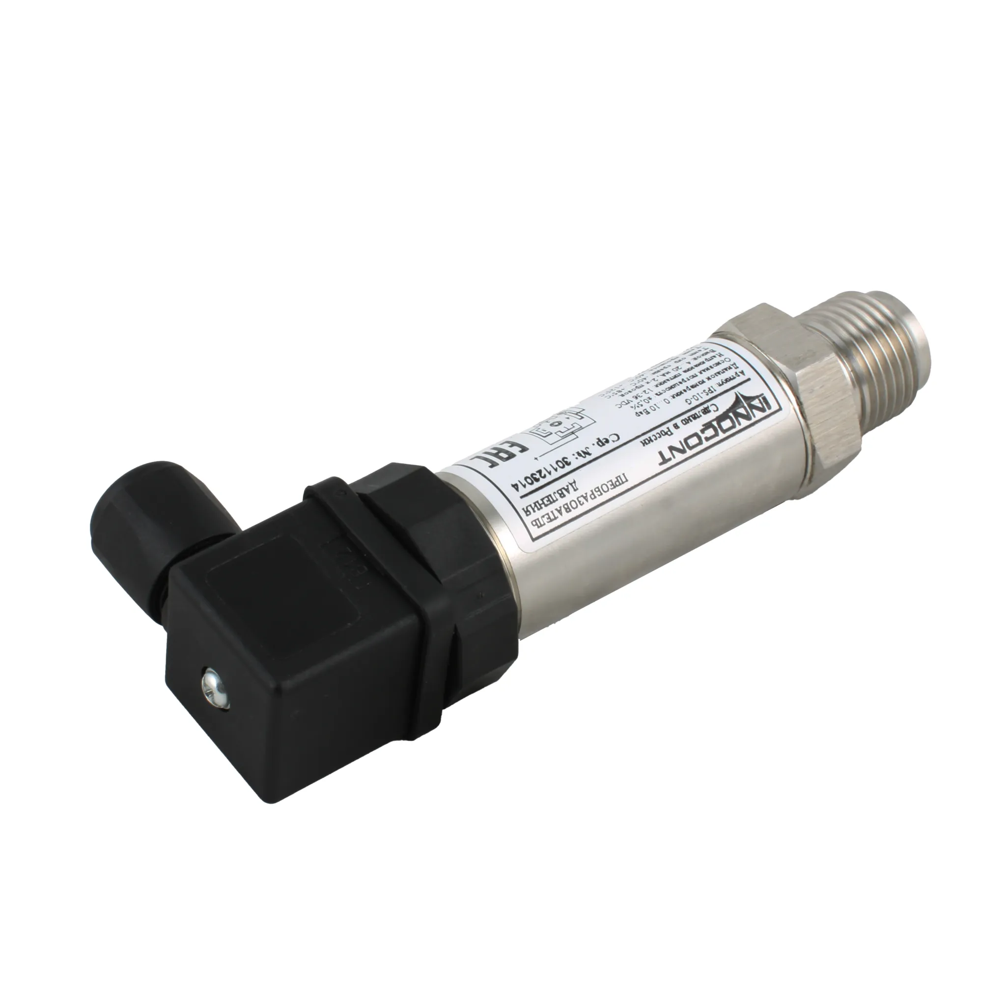 Преобразователь давления IPS-10-М, диапазон 0...10 бар, точность 0,5%, -40 +125 С, 12-36 VDC, IP65, разъем DIN