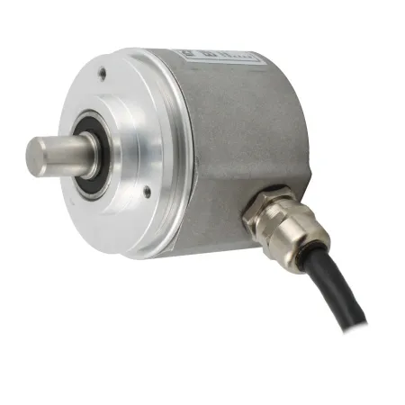 Инкрементальный программируемый энкодер D=50мм, выступающий вал 10мм, 3000 имп/об, 5…30VDC, выход TTL/HTL с инверсие