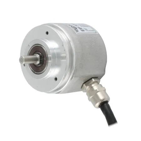 Инкрементальный программируемый энкодер D=50мм, выступающий вал 8мм, 3000 имп/об, сервофланец, 5…30VDC, выход TTL/HT