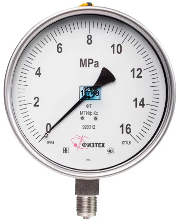Вакуумметры, мановакуумметры, манометры точных измерений коррозионностойкие ВТИф Кс, МВТИф Кс, МТИф Кс Без корр."0"
