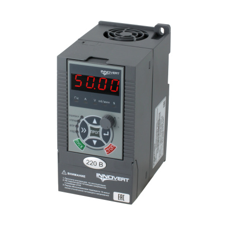 Преобразователь частоты векторный INNOVERT ITD551U21B2, 220В, 0,55кВт, 3,5А